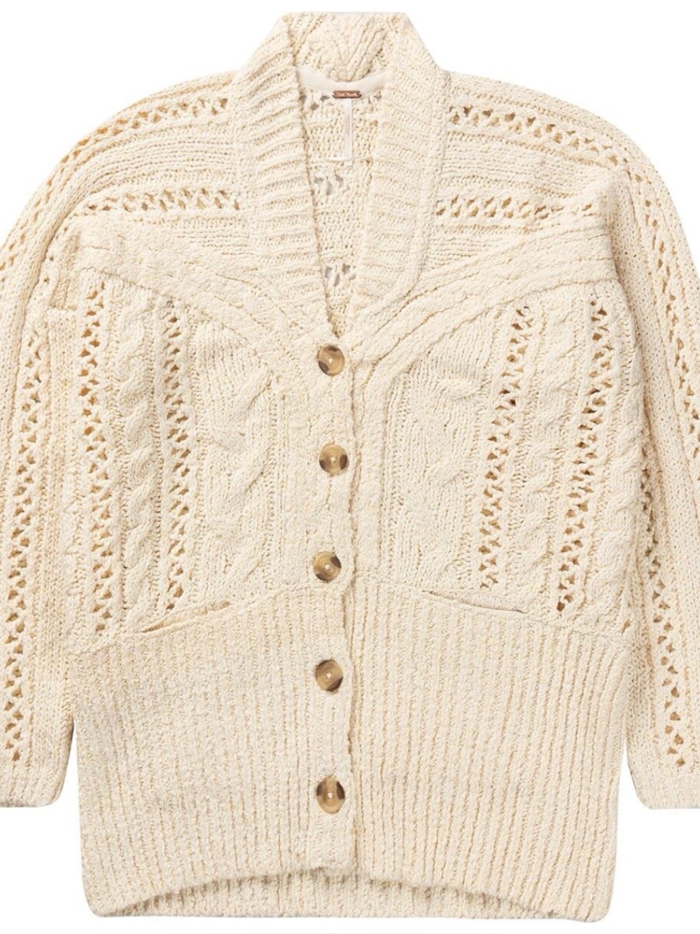 Free People Molly Cable Knit Cardigan SZ small sold out